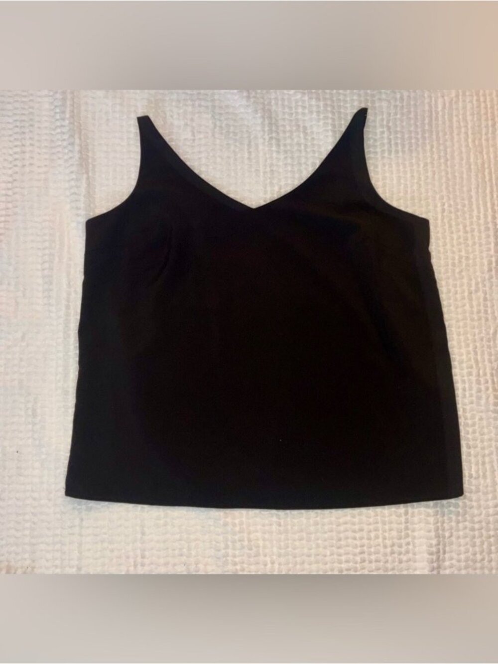 Black Layered Cami Tank Top Size Large